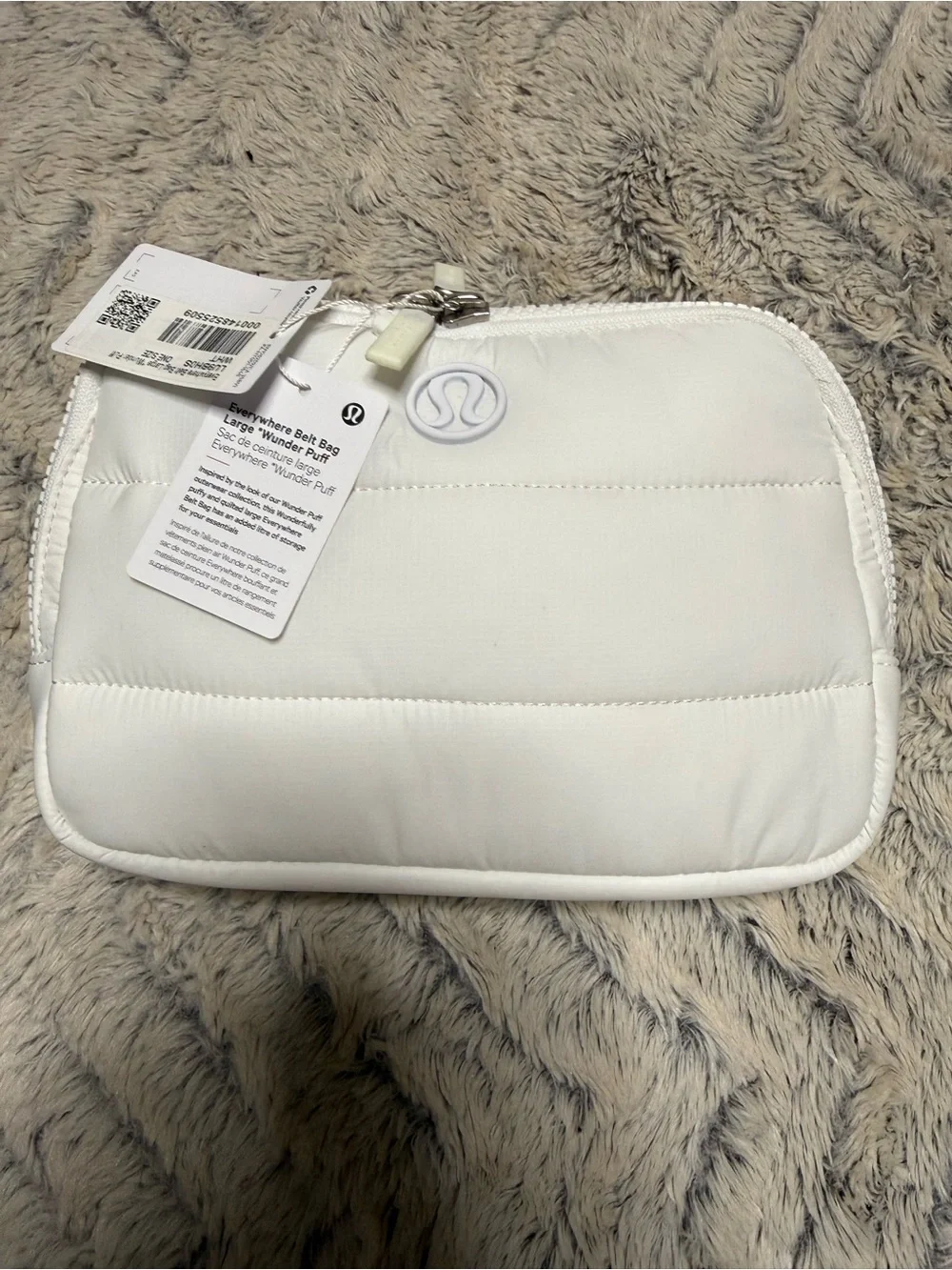 lululemon athletica White Quilted Crossbody Belt Bag